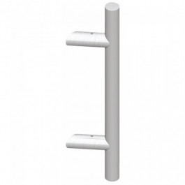 Ensemble poignée en applique avec supports inclinés inox - DIVA XXI