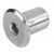 Écrou Douille TP Large M6 - 6 Pans Creux SW4